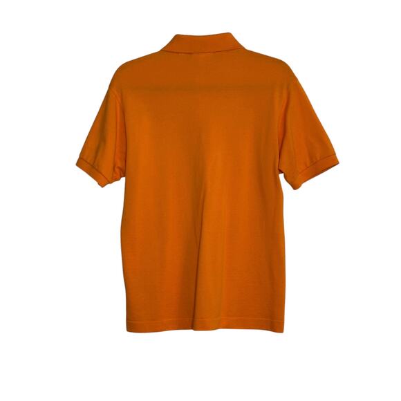 Lacoste classic fit orange cotton short sleeves polo shirt size Medium - Picture 9 of 10